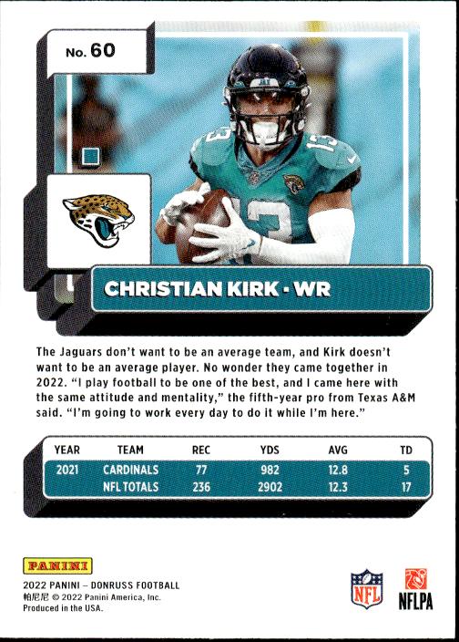 2022 Donruss #60 Christian Kirk