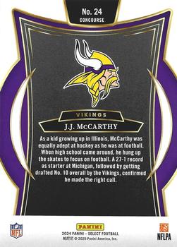 2024 Panini Select J.J. McCarthy #24 Minnesota Vikings