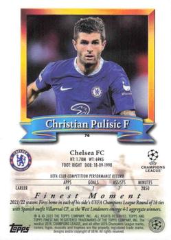 2022-23 Topps Finest Flashbacks UEFA Club Competitions #76 Christian Pulisic