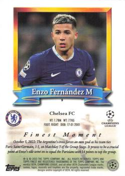 2022-23 Topps Finest Flashbacks UEFA Club Competitions Enzo Fernández #5
