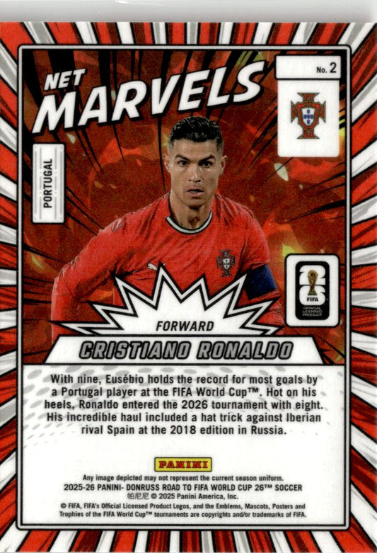 2025-26 Donruss Road to FIFA World Cup Rafael Leão Net Marvels Red #25 Portugal