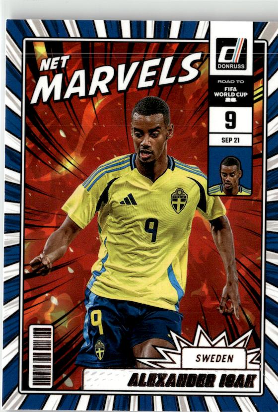 2025-26 Donruss Road to FIFA World Cup Alexander Isak Net Marvels #10 Sweden