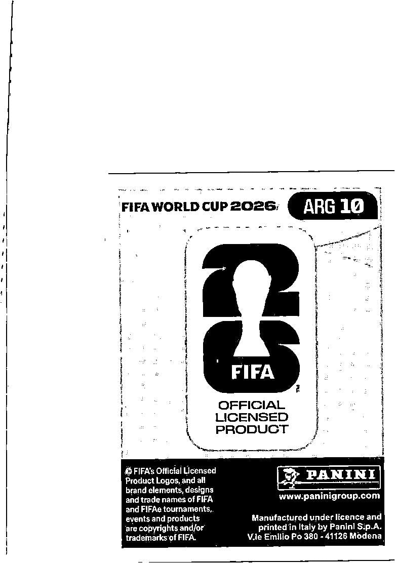 2026 Panini FIFA World Cup Stickers Rodrigo De Paul #ARG10 Argentina
