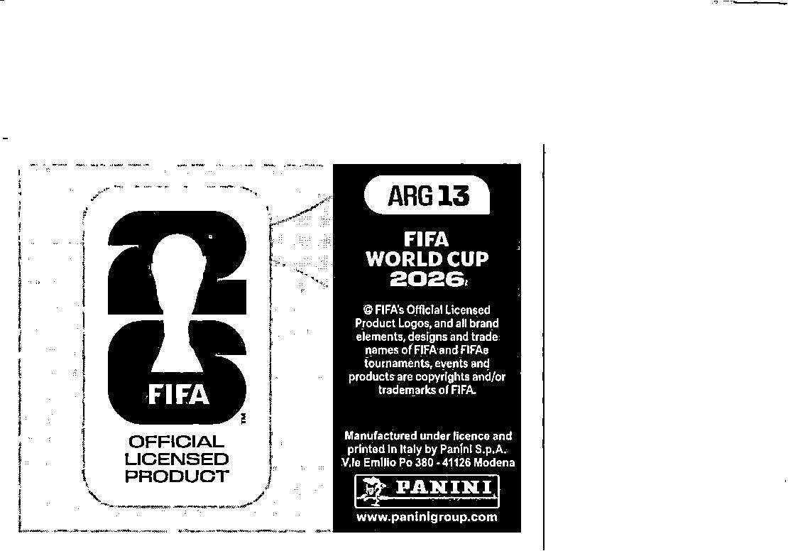 2026 Panini FIFA World Cup Stickers Team Photo #ARG13 Argentina