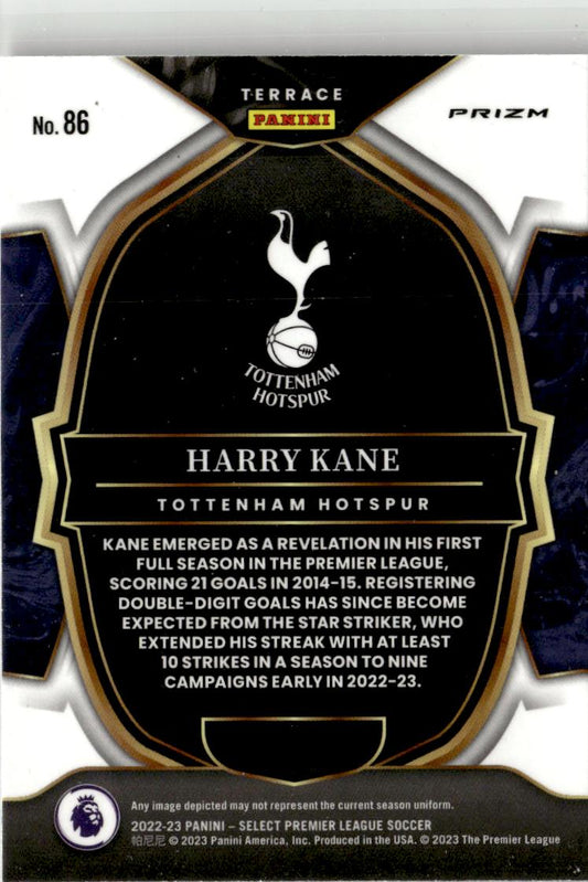 2022-23 Panini Select Premier League - Terrace Harry Kane #86 Purple Mojo Prizm