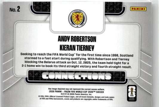 2026 Panini Prizm FIFA World Cup Andy Robertson / Kieran Tierney Connections #2