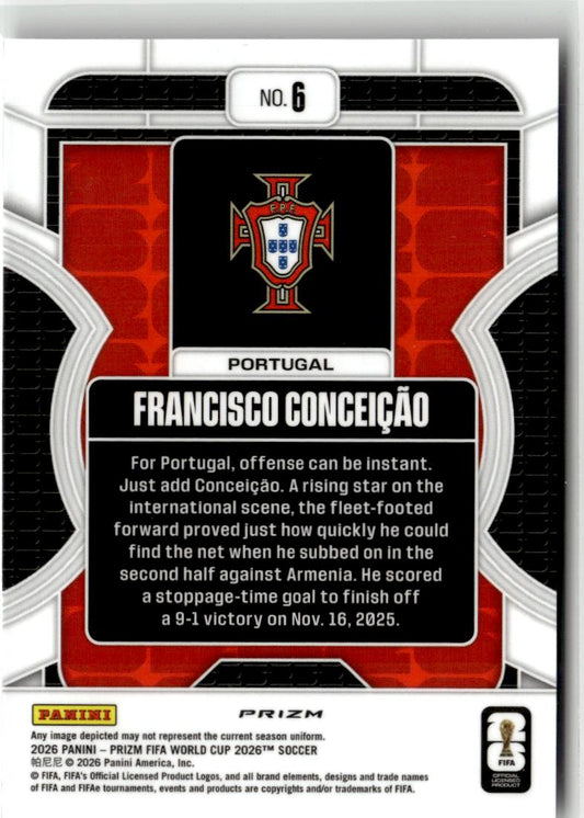 2026 Panini Prizm FIFA WC Francisco Conceicao Phenomenon Silver Prizms #6