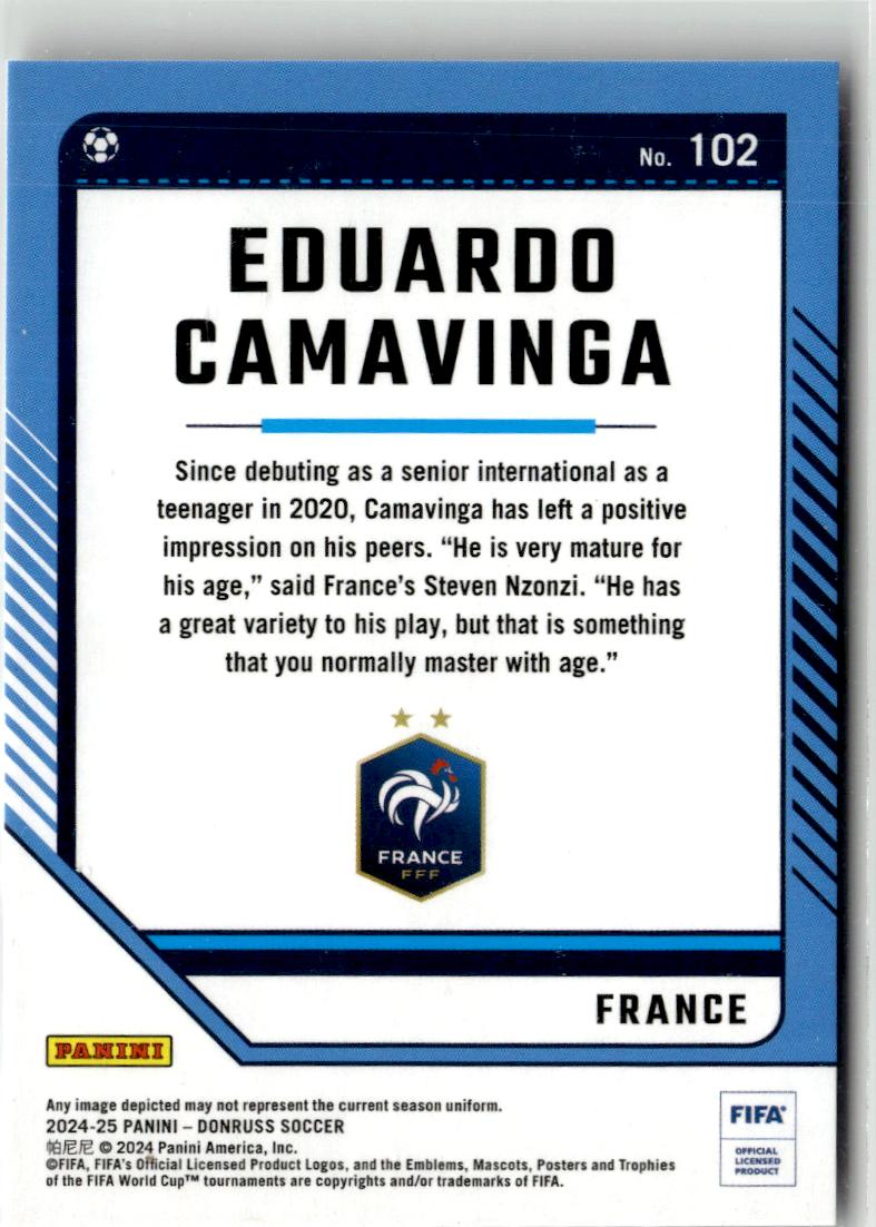 2024-25 Donruss Eduardo Camavinga Silver #102 France