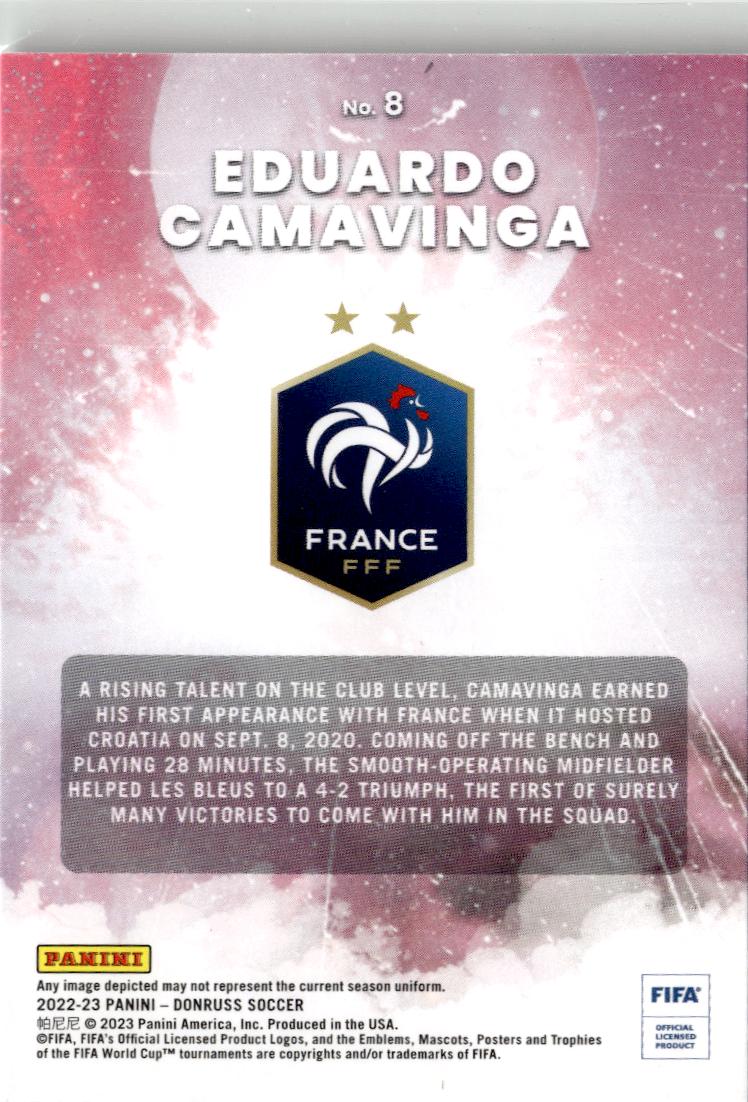 2022-23 Donruss Eduardo Camavinga Zero Gravity Green #8 France