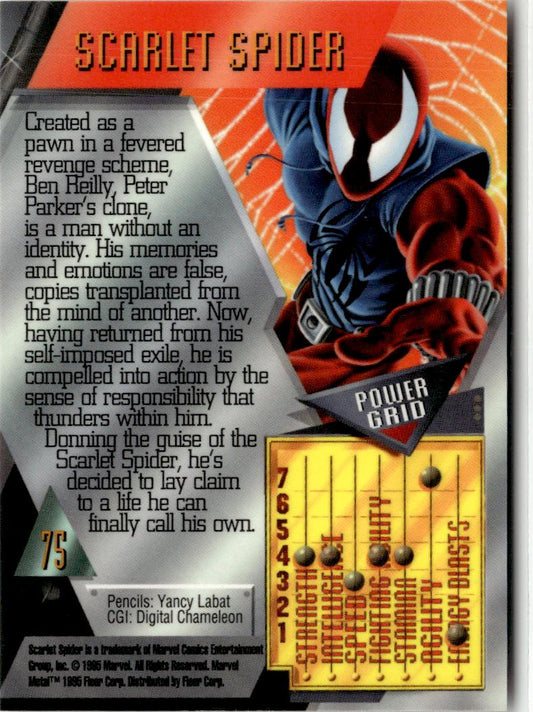 1995 Metal Marvel #75 Scarlet Spider