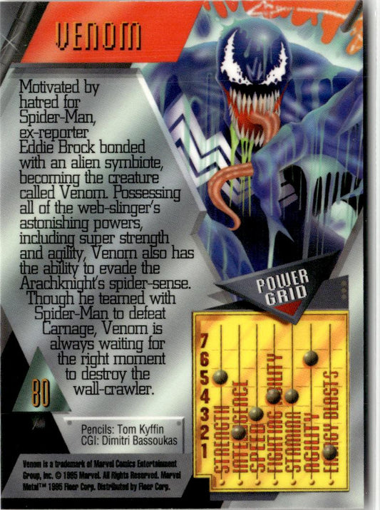 1995 Metal Marvel #80 Venom