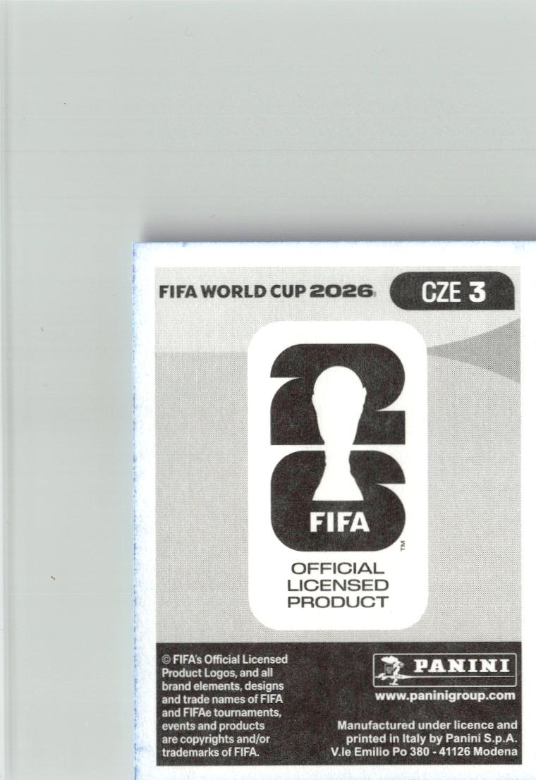 2026 Panini FIFA World Cup Stickers Jindrich Stanek Blue #CZE3 Czech Republic