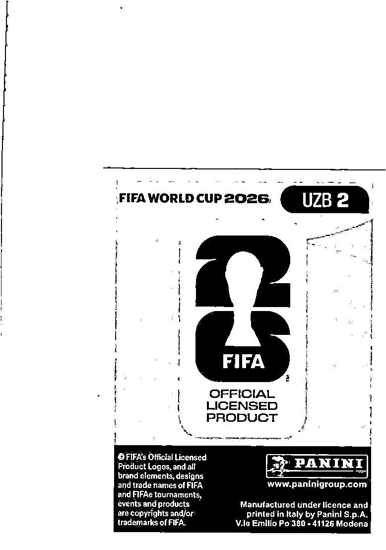 2026 Panini FIFA World Cup Stickers Utkir Yusupov Blue #UZB2 Uzbekistan