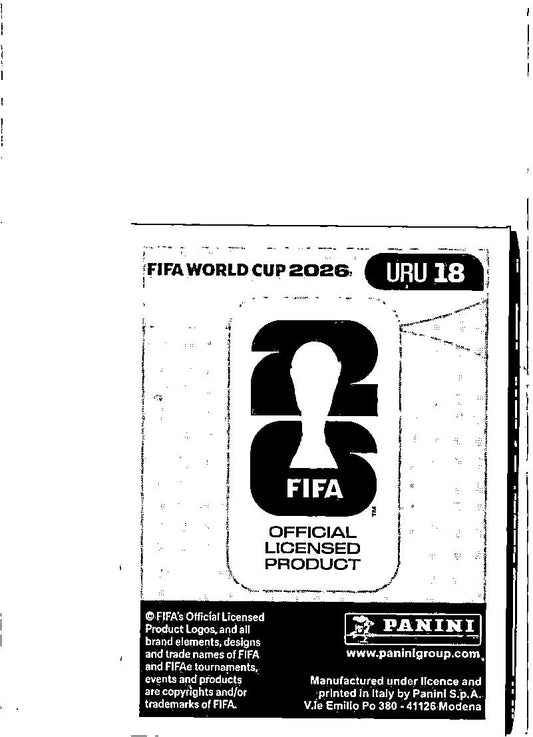 2026 Panini FIFA World Cup Stickers Federico Viñas #URU18 Uruguay