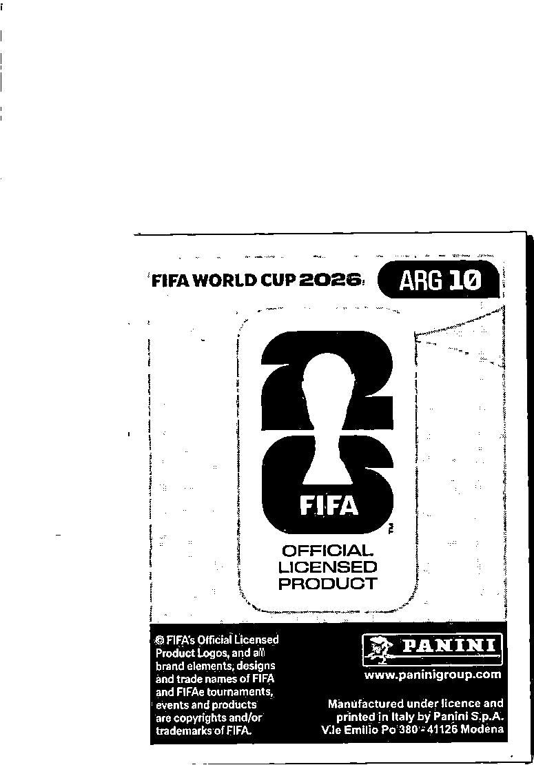 2026 Panini FIFA World Cup Stickers Rodrigo De Paul Blue #ARG10 Argentina
