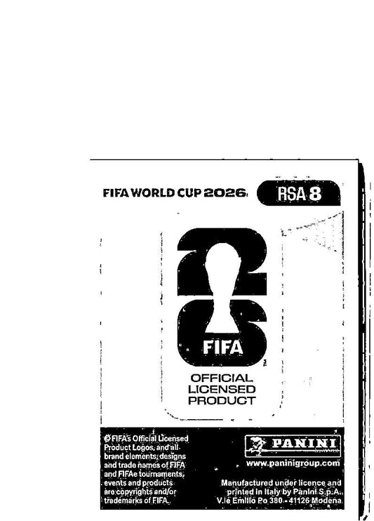 2026 Panini FIFA World Cup Stickers Siyabonga Ngezana Blue #RSA8 South Africa