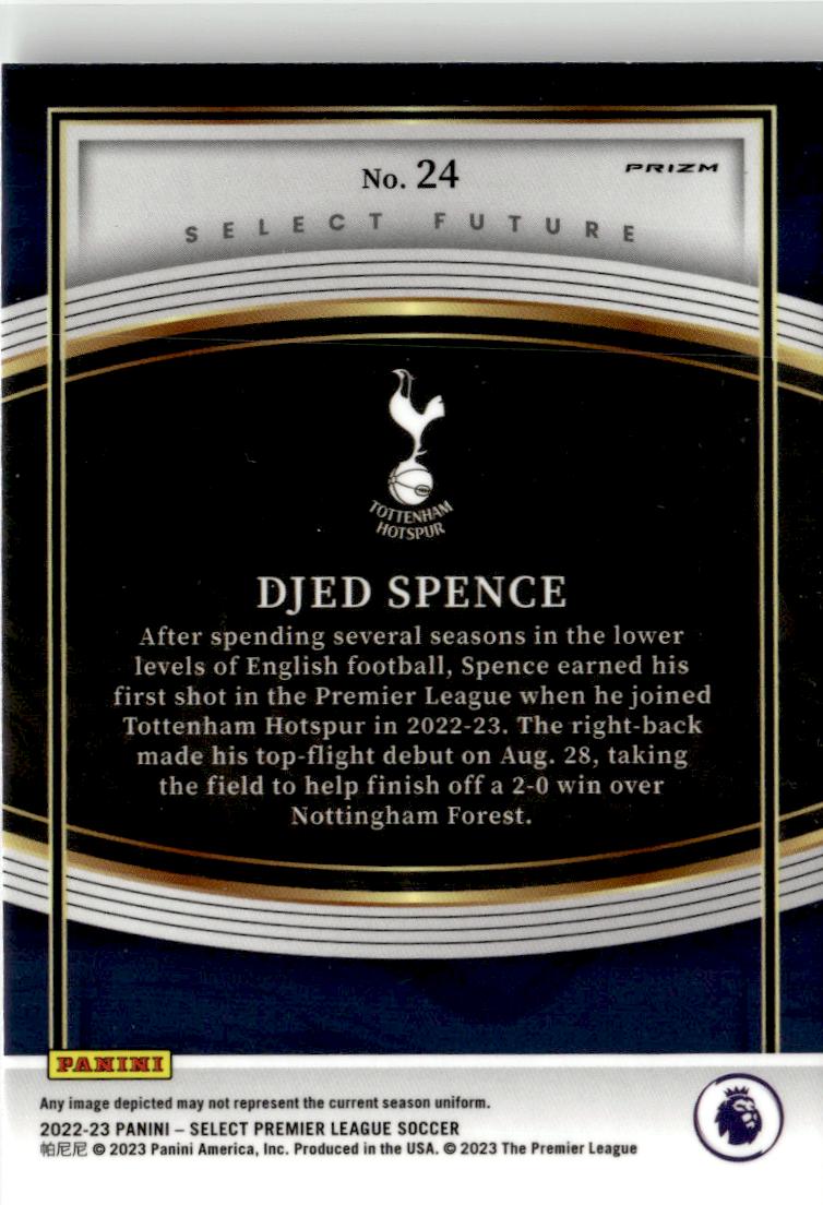 2022-23 Panini Select Premier League #24 Djed Spence Select Future