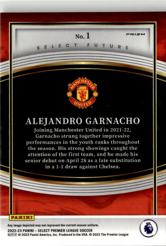 2022-23 Panini Select Premier League #1 Alejandro Garnacho Select Future