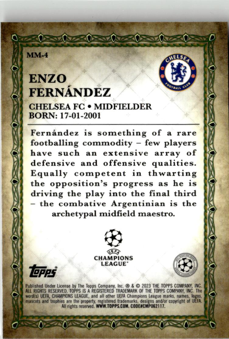 2022-23 Merlin UEFA Club Competitions #MM-4 Enzo Fernández Merlin's Masters