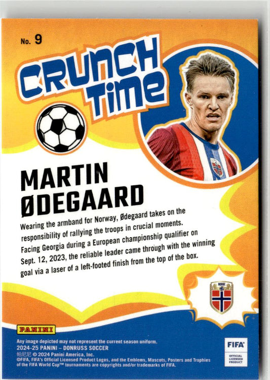 2024-25 Donruss Martin Odegaard Crunch Time #9 Norway