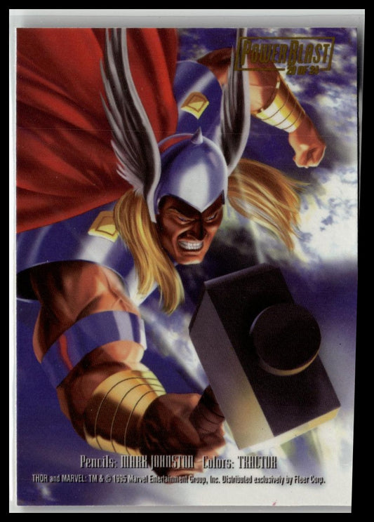 1995 Flair Marvel Annual #20 Thor PowerBlast
