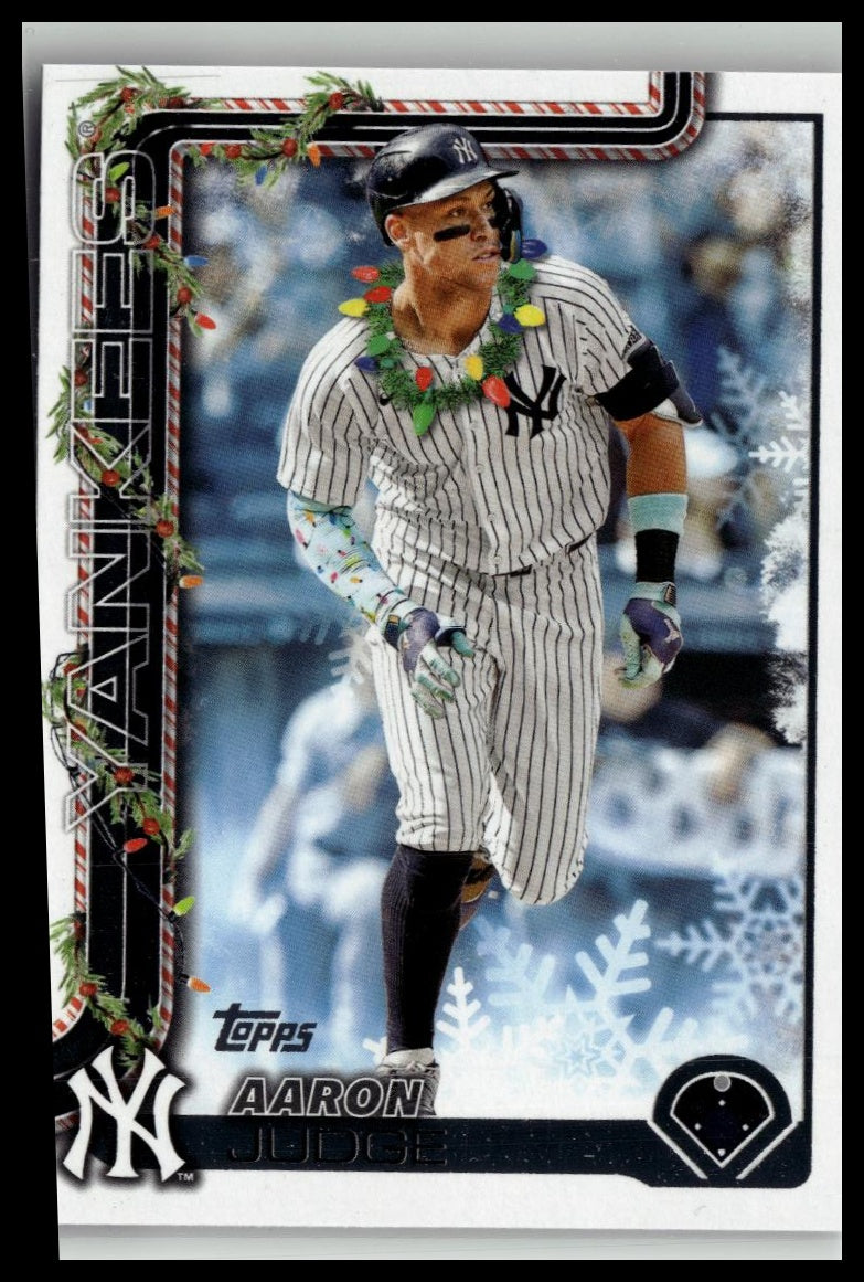 2025 Topps Holiday- Aaron Judge #H161 Holiday Wreath