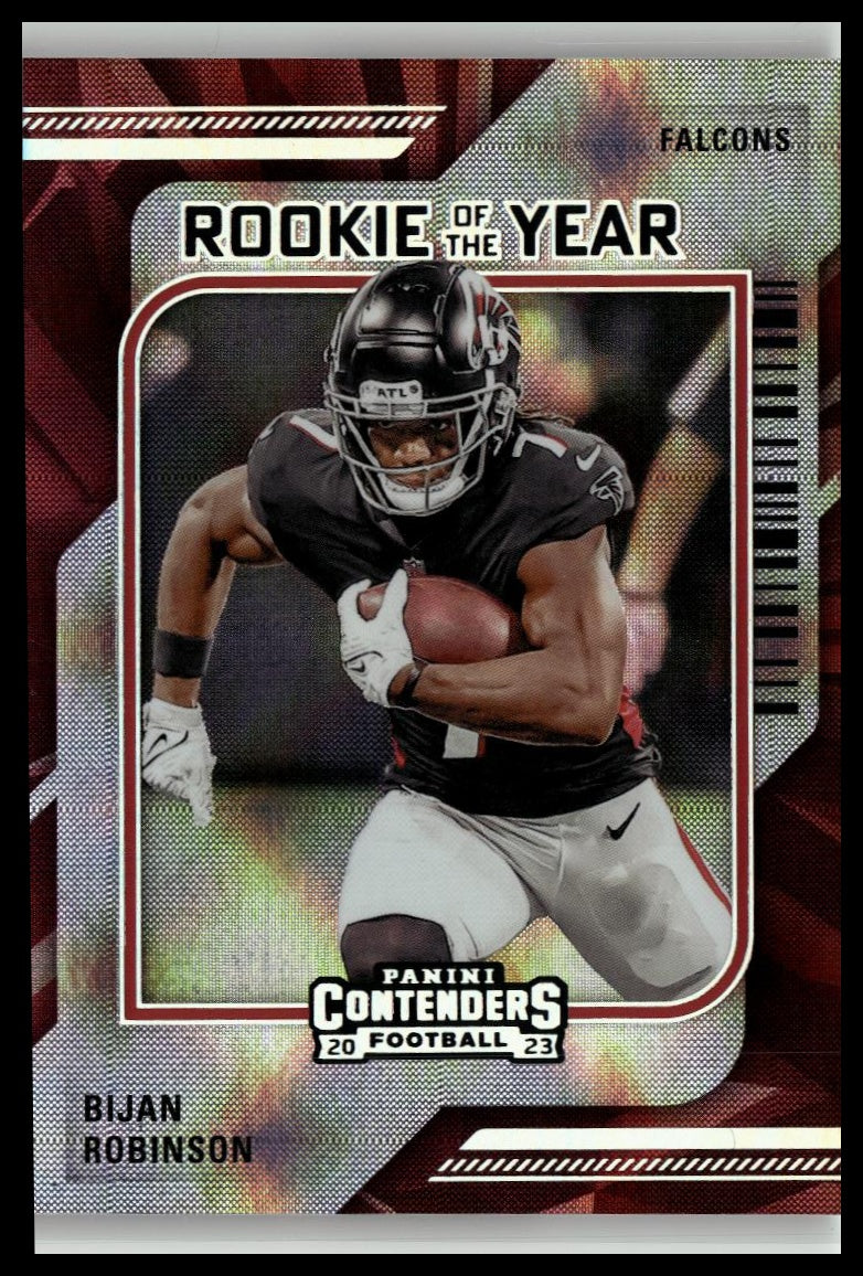 2023 Panini Contenders #3 Bijan Robinson Rookie of the Year Contenders