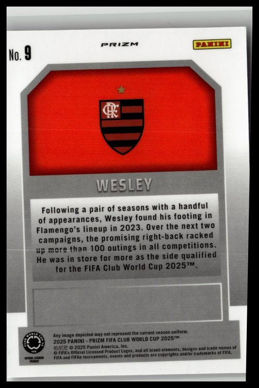 2025 Panini Prizm FIFA Club World Cup #9 Wesley New Era Silver Prizms
