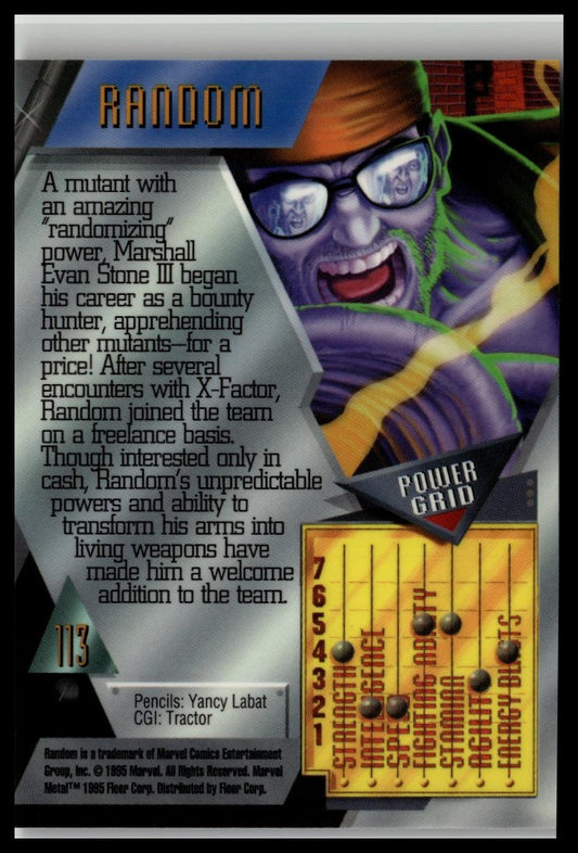 1995 Metal Marvel #113 Random