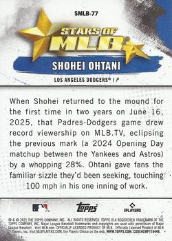 2025 Topps Update #SMLB-77 Shohei Ohtani Stars of MLB