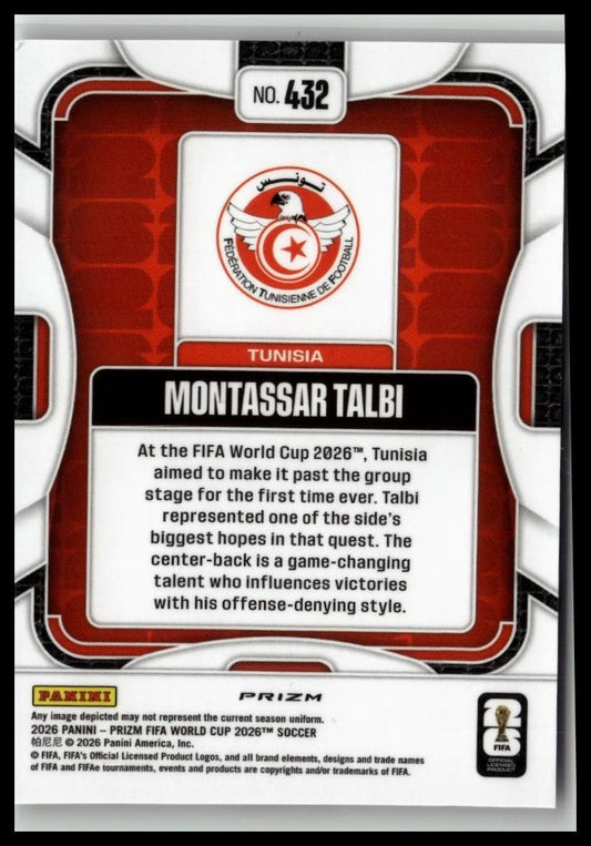 2026 Panini Prizm FIFA World Cup #432 Montassar Talbi Wave Prizms