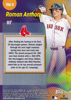 2026 Topps Roman Anthony Titans of the Game #TOG-9 Boston Red Sox