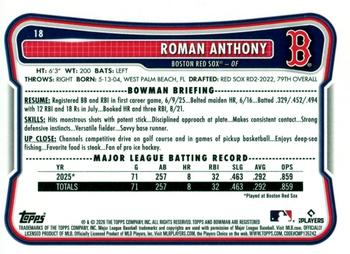2026 Bowman #18 Roman Anthony
