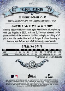 2026 Bowman #BST-2 Freddie Freeman Bowman Sterling