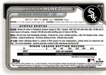 2024 Bowman #BCP-56 Abraham Nunez Chrome Prospects