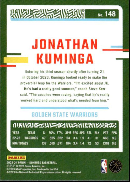 2023-24 Donruss #148 Jonathan Kuminga