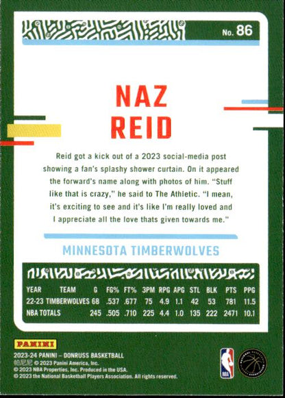 2023-24 Donruss #86 Naz Reid