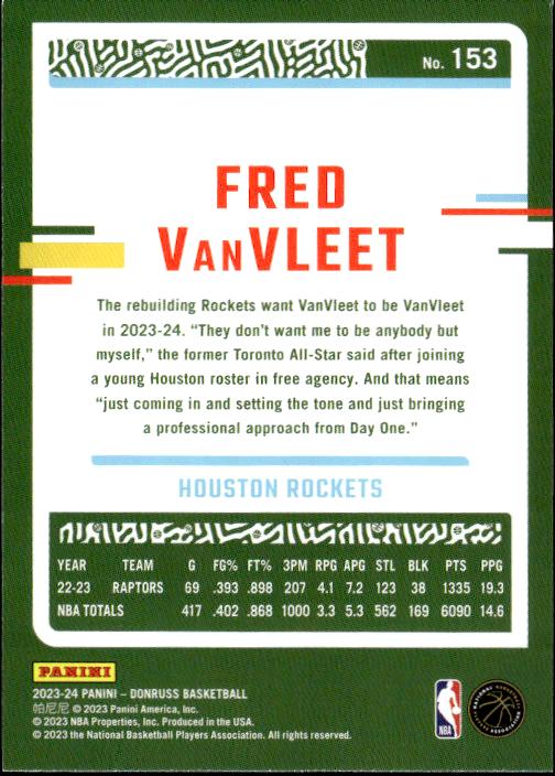 2023-24 Donruss #153 Fred VanVleet