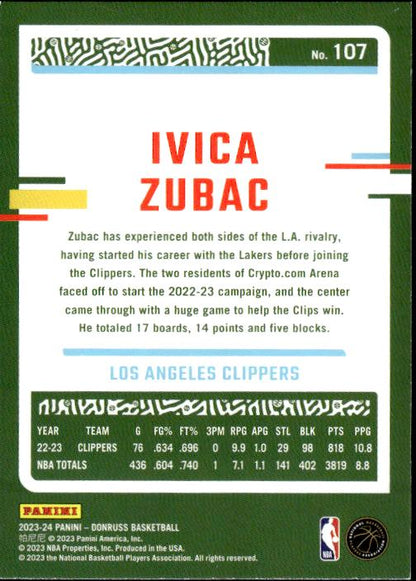 2023-24 Donruss #107 Ivica Zubac