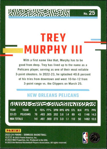 2023-24 Donruss #25 Trey Murphy III