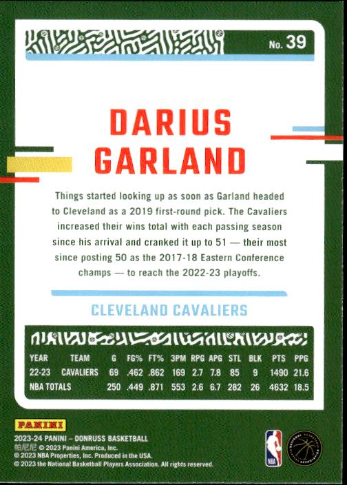 2023-24 Donruss #39 Darius Garland