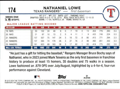 2024 Topps #174 Nathaniel Lowe