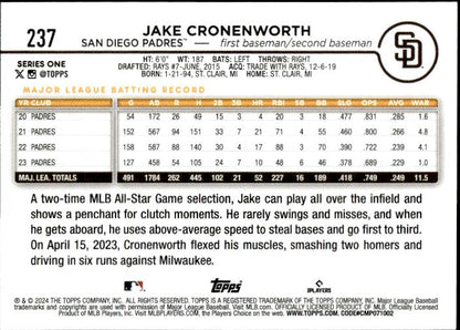 2024 Topps #237 Jake Cronenworth