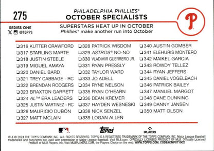 2024 Topps #275 October Specialists: Superstars Heat Up in October