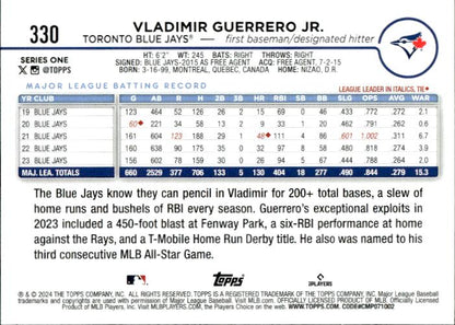 2024 Topps #330 Vladimir Guerrero Jr.