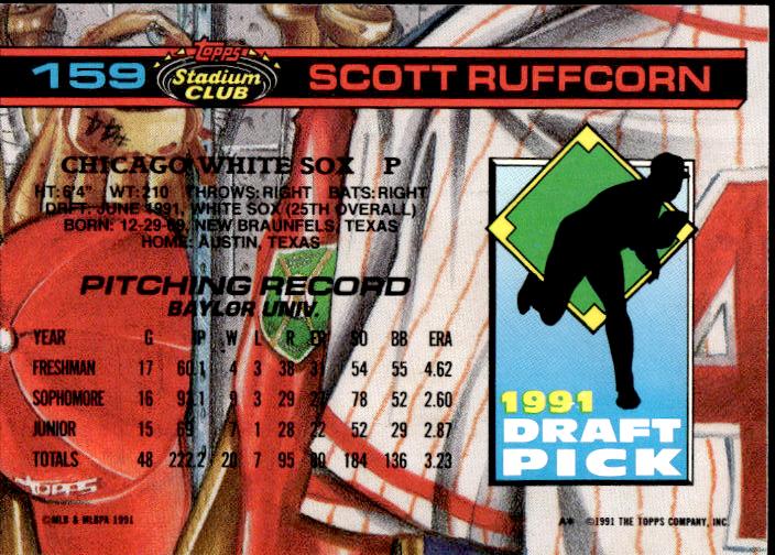 1992 Stadium Club Dome #159 Scott Ruffcorn