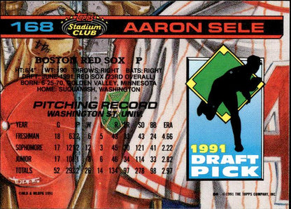 1992 Stadium Club Dome #168 Aaron Sele