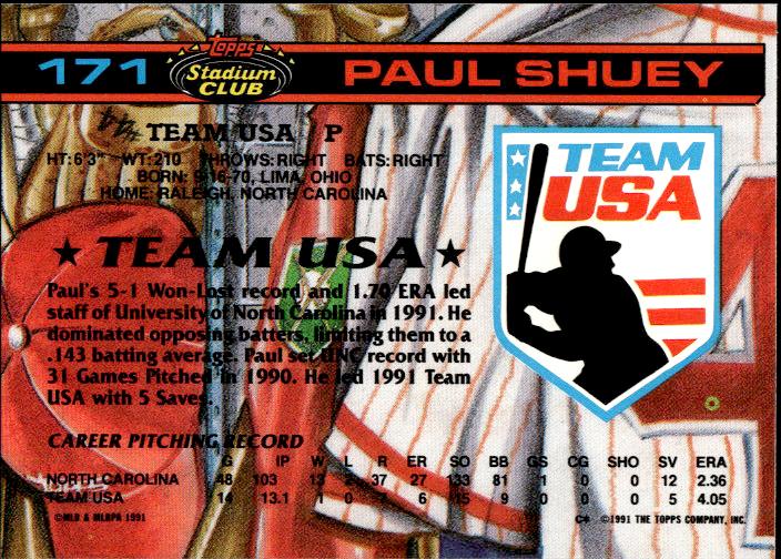 1992 Stadium Club Dome #171 Paul Shuey