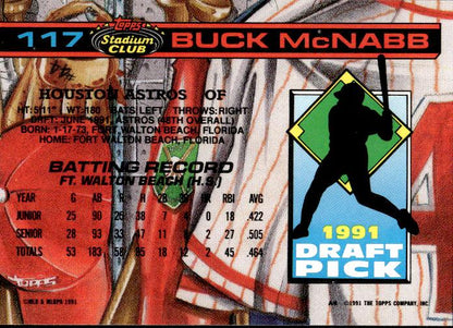 1992 Stadium Club Dome #117 Buck McNabb