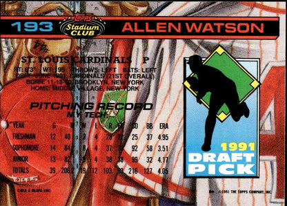 1992 Stadium Club Dome #193 Allen Watson